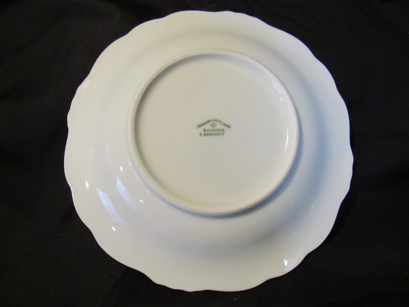 Footed Cup & Saucer Set Platinum Baroque J HAVILAND White Gray w Silver Trim - Thumbnail 4