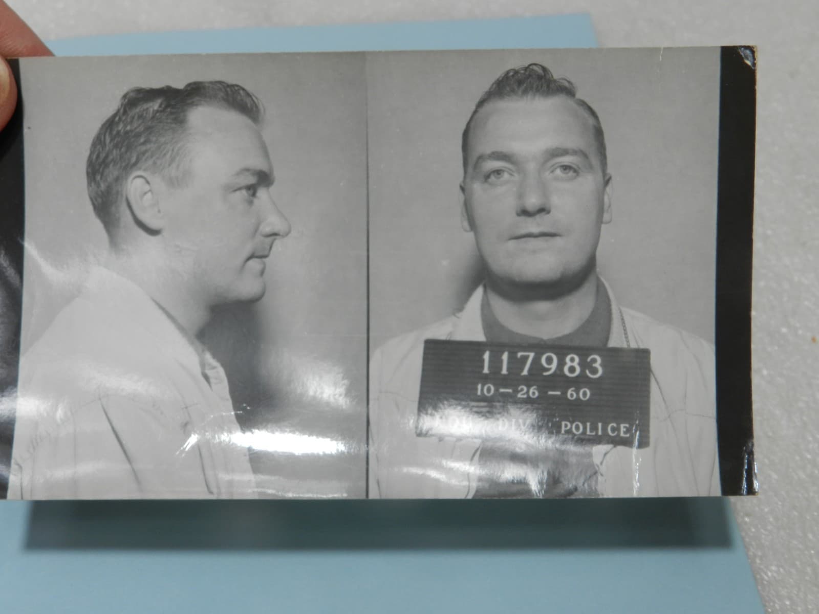 4 - 1950s - 1960s B/W Booking Mug Shots Original Louisville KY Police Dept C65JJ - Thumbnail 8