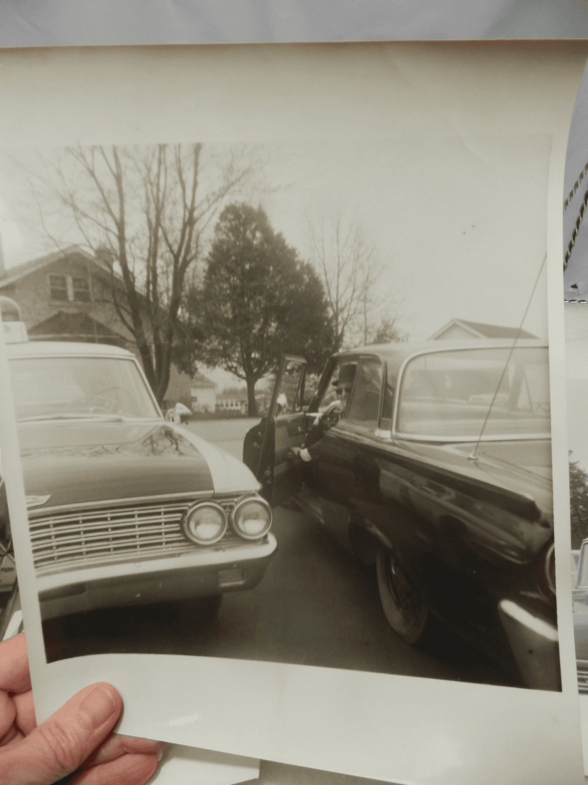 1960s Police Car B/W Patrol Sedan Louisville KY Police Dept. Stakeout Photos C73 - Thumbnail 6