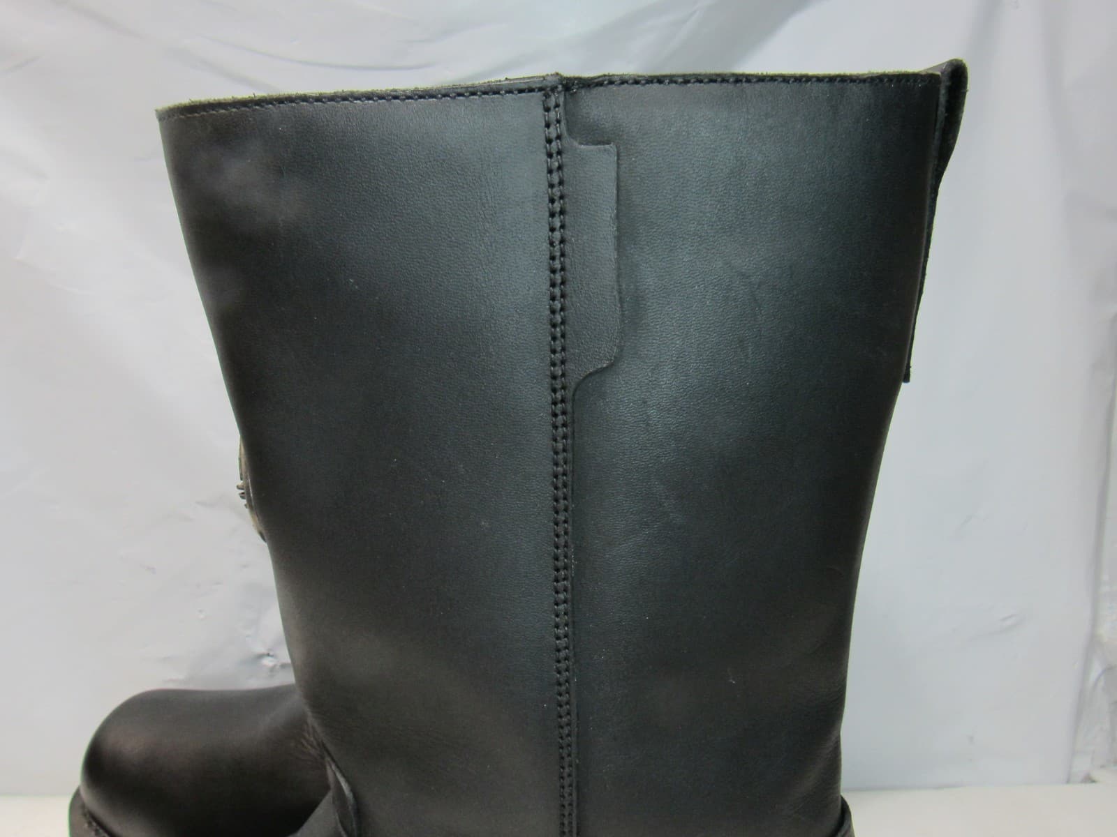Milwaukee Harness Motorcycle Boots Black Leather Mens 10.5 EEE Square Toe (J31K) - Thumbnail 12
