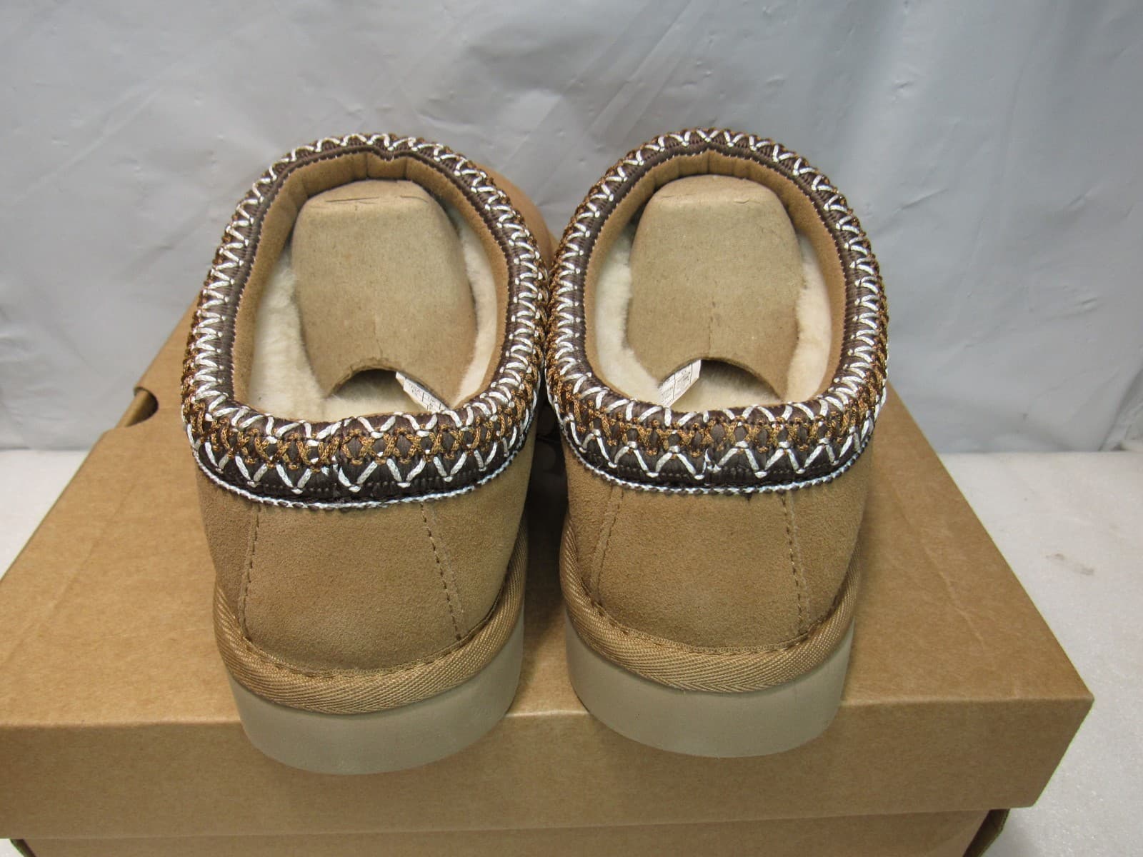 UGG Womens Tasman II Chestnut Womens Shoes Suede Wool Slippers w Box SZ 10 J25K - Thumbnail 4