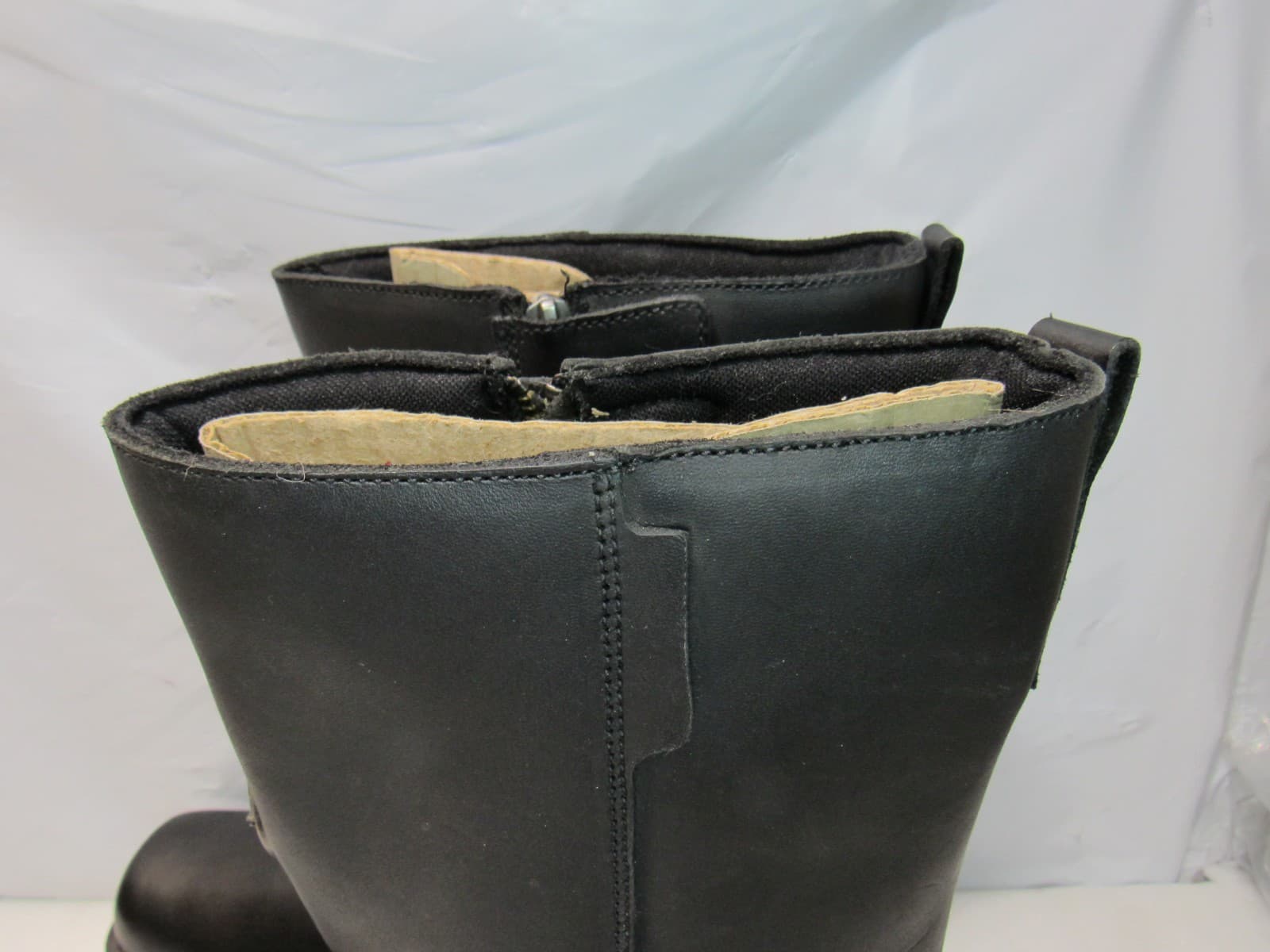 Milwaukee Harness Motorcycle Boots Black Leather Mens 10.5 EEE Square Toe (J31K) - Thumbnail 11