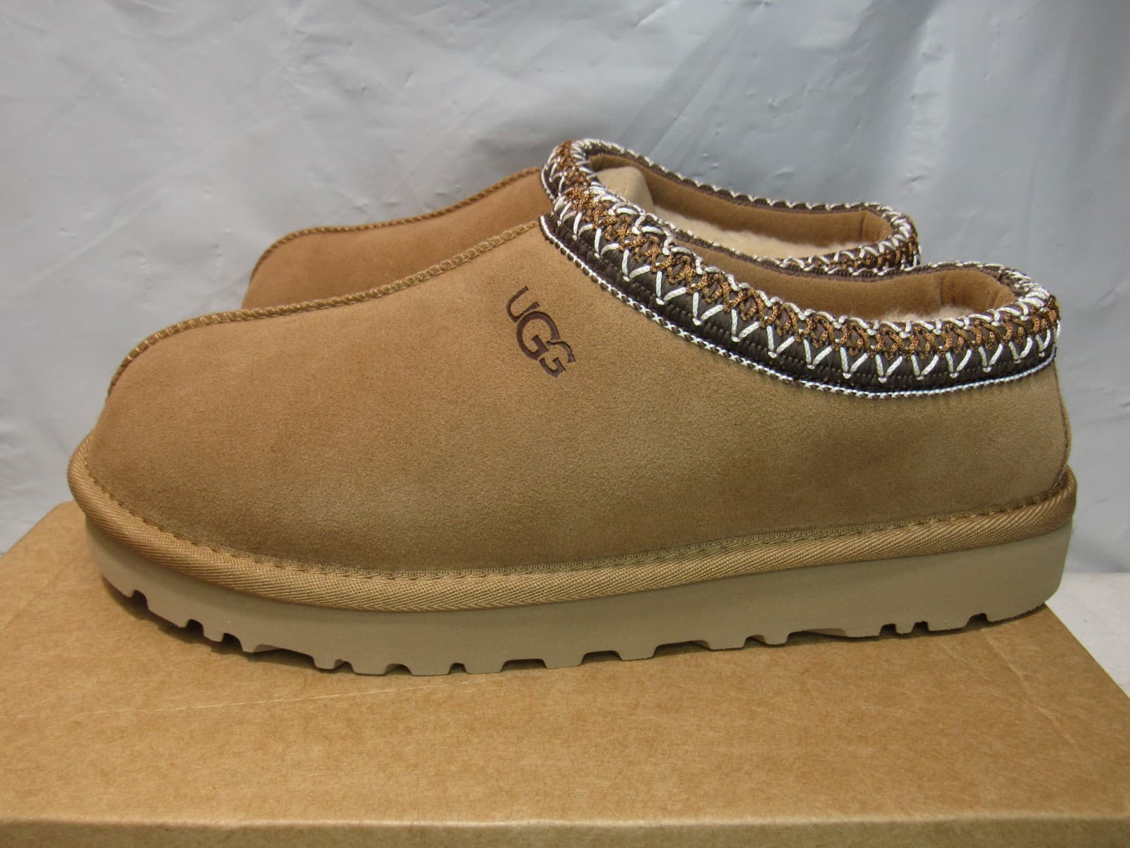 UGG Womens Tasman II Chestnut Womens Shoes Suede Wool Slippers w Box SZ 10 J25K - Thumbnail 3