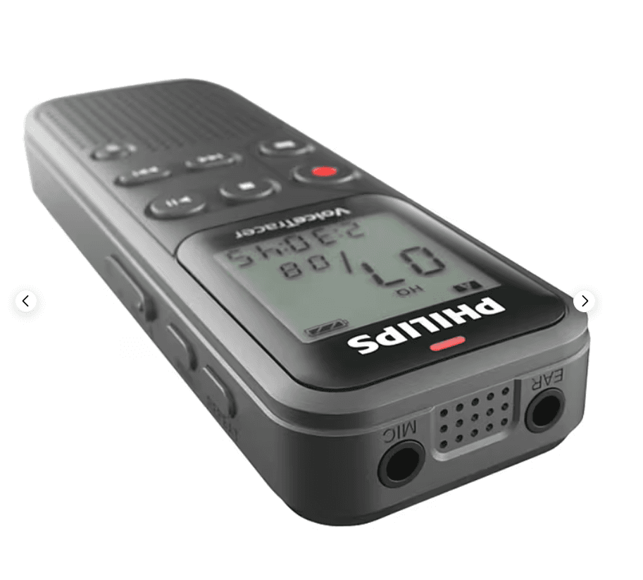 Philips VoiceTracer Audio Recorder Exceptional Recording 8GB Memory DVT1120 Y41K - Thumbnail 6