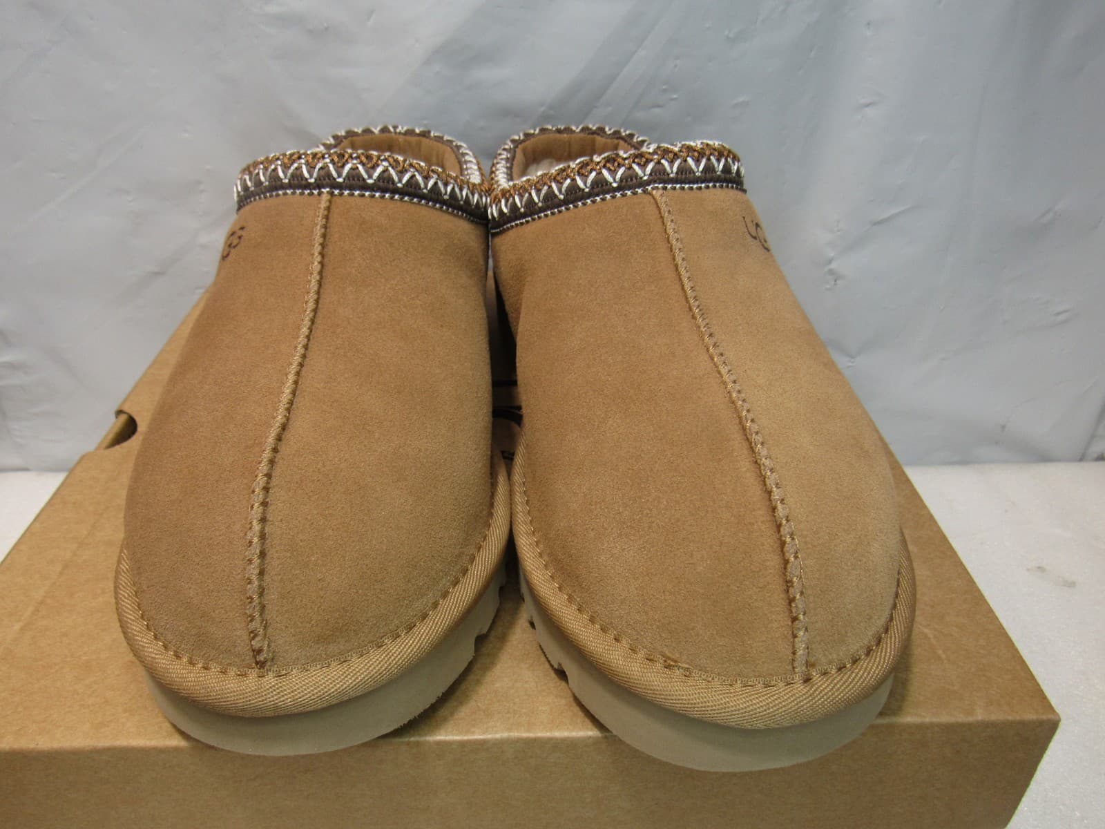 UGG Womens Tasman II Chestnut Womens Shoes Suede Wool Slippers w Box SZ 10 J25K - Thumbnail 2