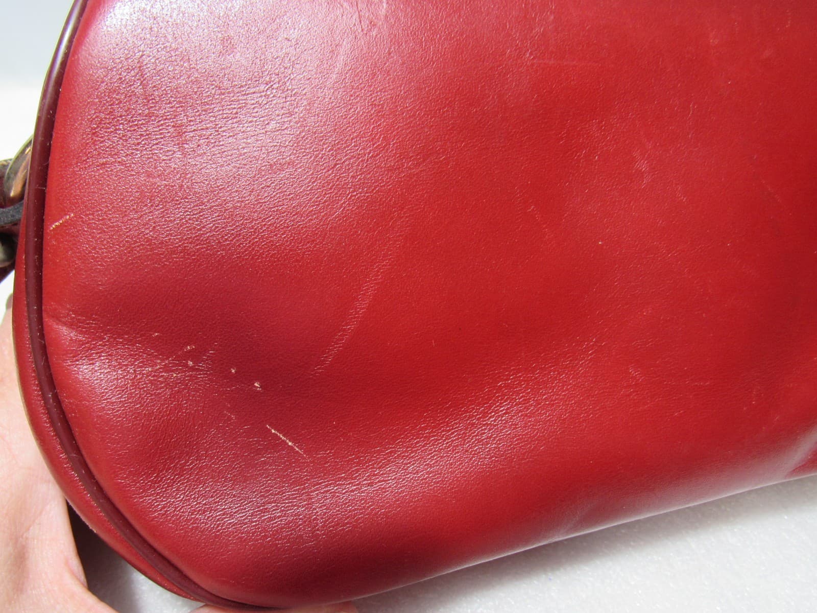 Vintage Etienne Aigner Leather Shoulder Bag Flap Handbag Studded Back (W58J) - Thumbnail 6