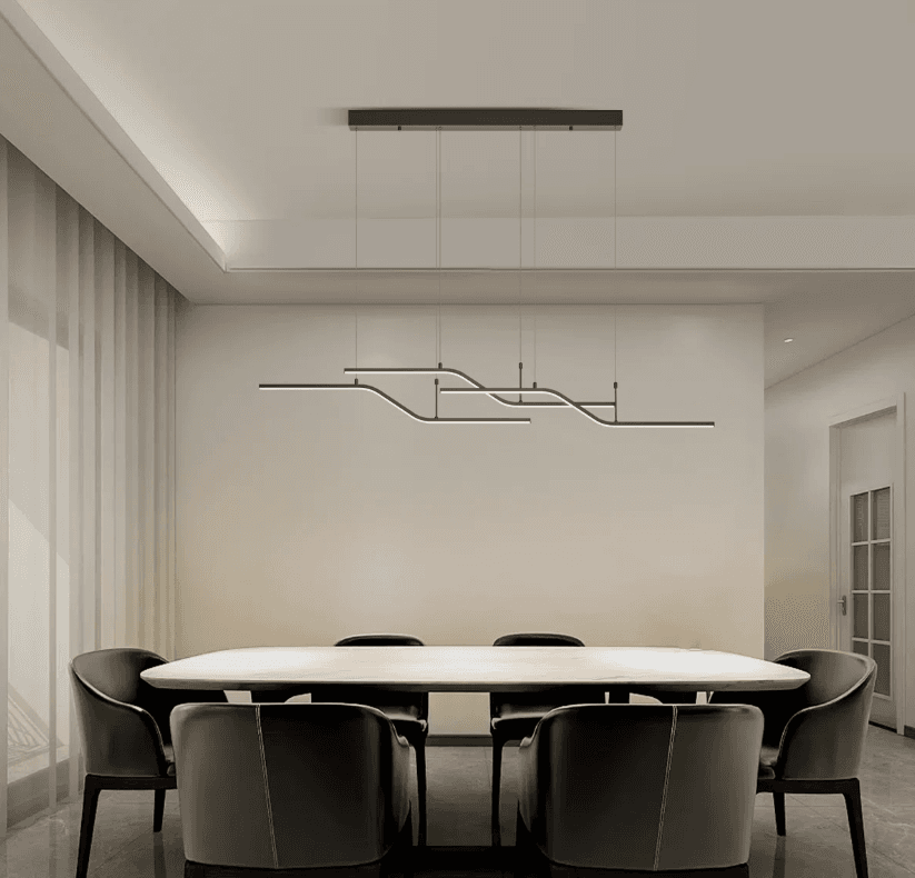 Lorisa 3 - Light LED Kitchen Island Pendant Modern Black Y48K - Thumbnail 3