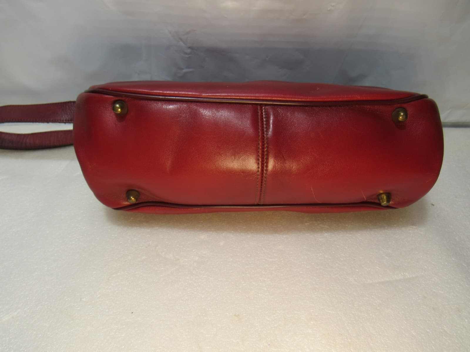 Vintage Etienne Aigner Leather Shoulder Bag Flap Handbag Studded Back (W58J) - Thumbnail 5