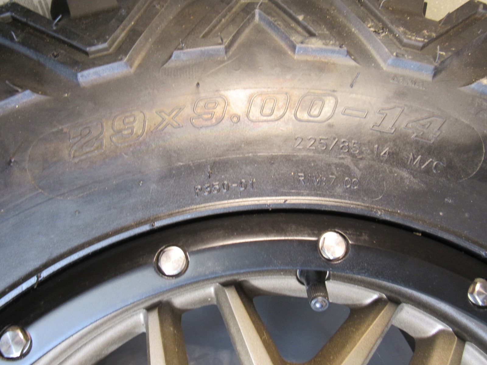 New Raceline Bronze Krank Wheel w/ Switchback Moose 29x9-14 Tire UTV (W63J) - Thumbnail 10