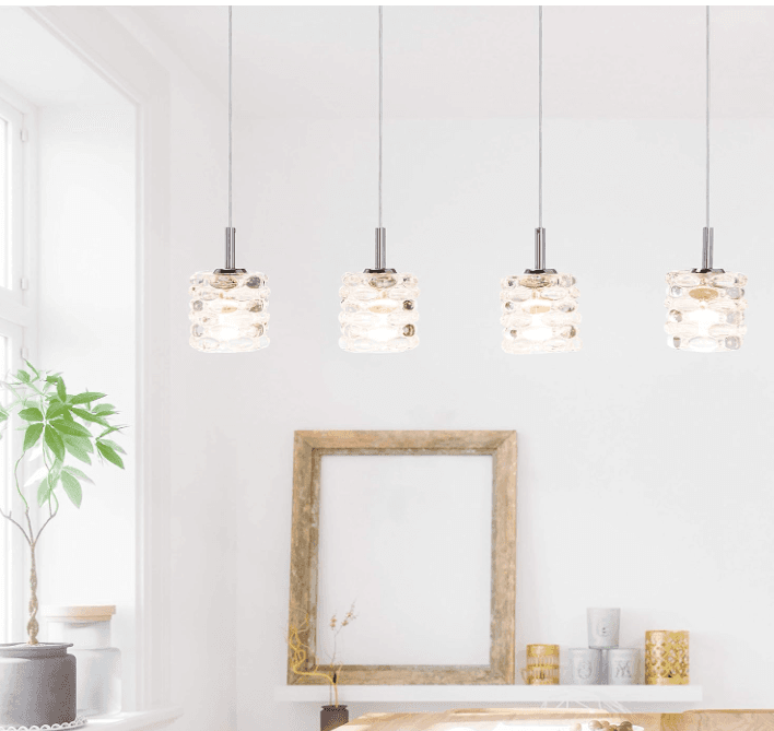 SAFAVIEH PND6011A Gannen 4-Light Adjustable Chrome and Clear (Y51K) - Thumbnail 7