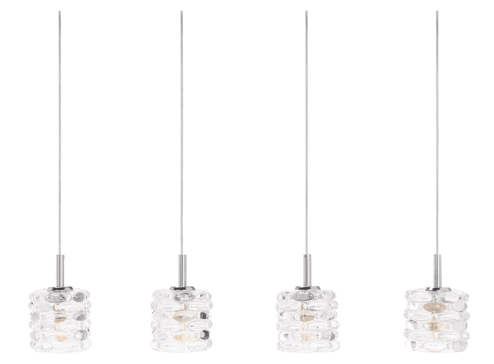 SAFAVIEH PND6011A Gannen 4-Light Adjustable Chrome and Clear (Y51K) - Thumbnail 5