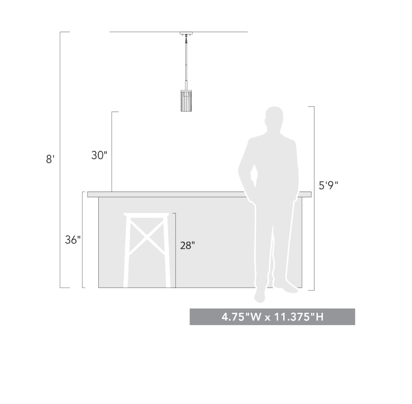 Golden Lighting Winslett 5" Wide Mini Pendant Model:7011-M1L BLK-CLR (K44) - Thumbnail 3