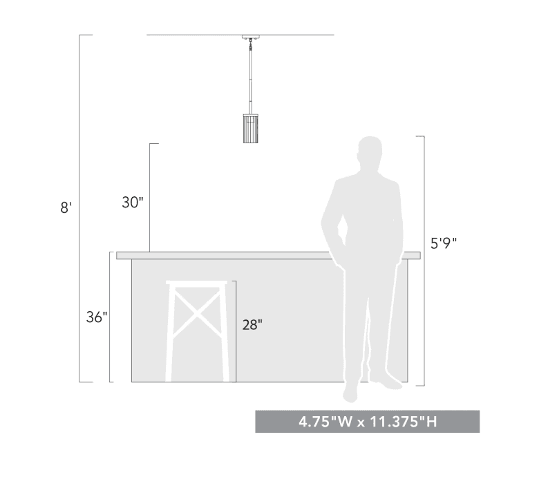 Golden Lighting Winslett 5" Wide Mini Pendant Model:7011-M1L BLK-CLR (K44) - Thumbnail 4