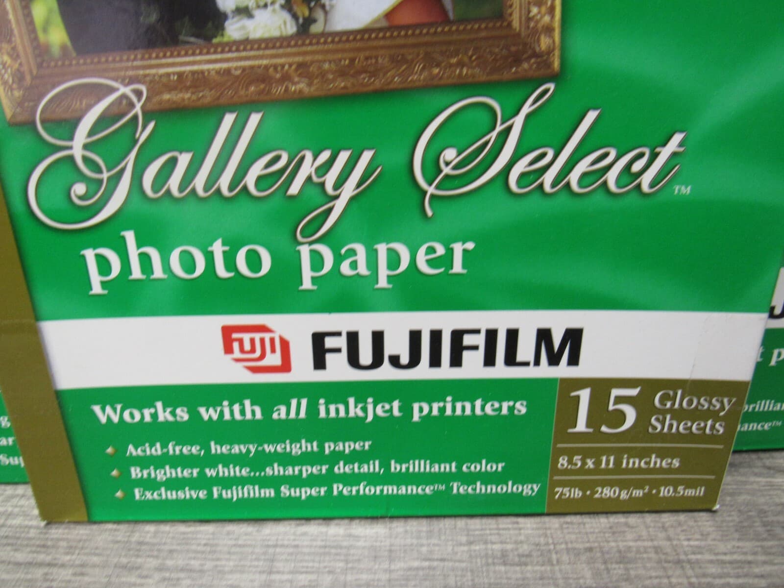 3 Fujifilm Gallery Select Photo Paper Glossy Sheets 8.5x11” Total 45 Sheets K18 - Thumbnail 3