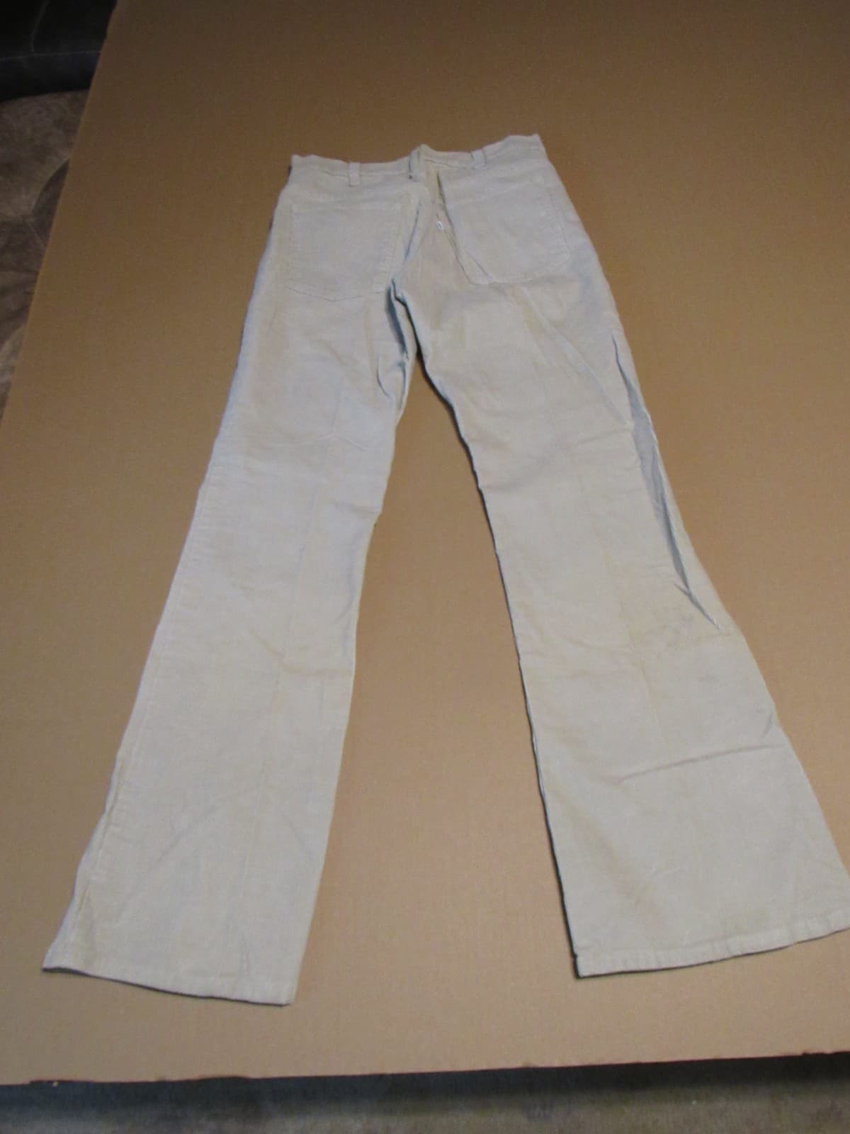70s Levis 646-1522 Corduroy Pants 34x32 Tan Bell Bottoms Talon 42 Zipper (T88JJ - Thumbnail 3