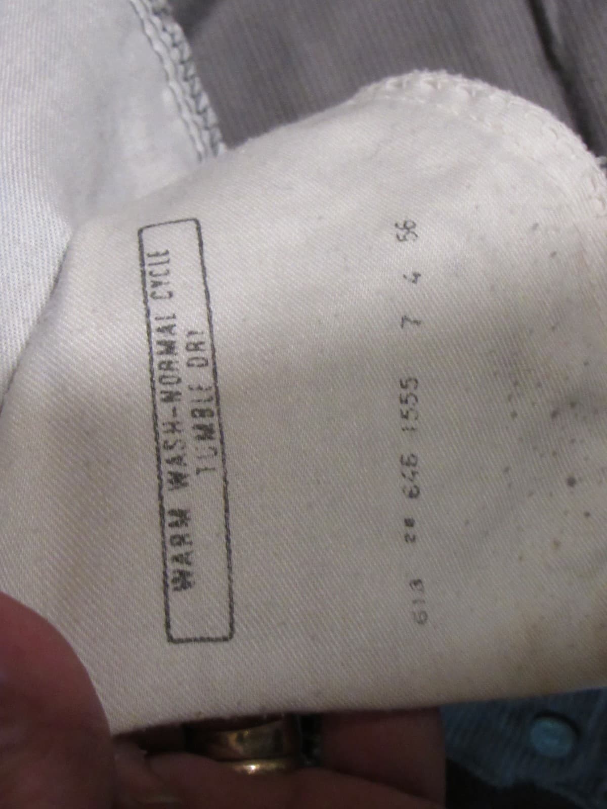 70s Levis 646-1555 Corduroy Pants 34x32 Gray Bell Bottoms Talon 42 Zipper (T87JJ - Thumbnail 7