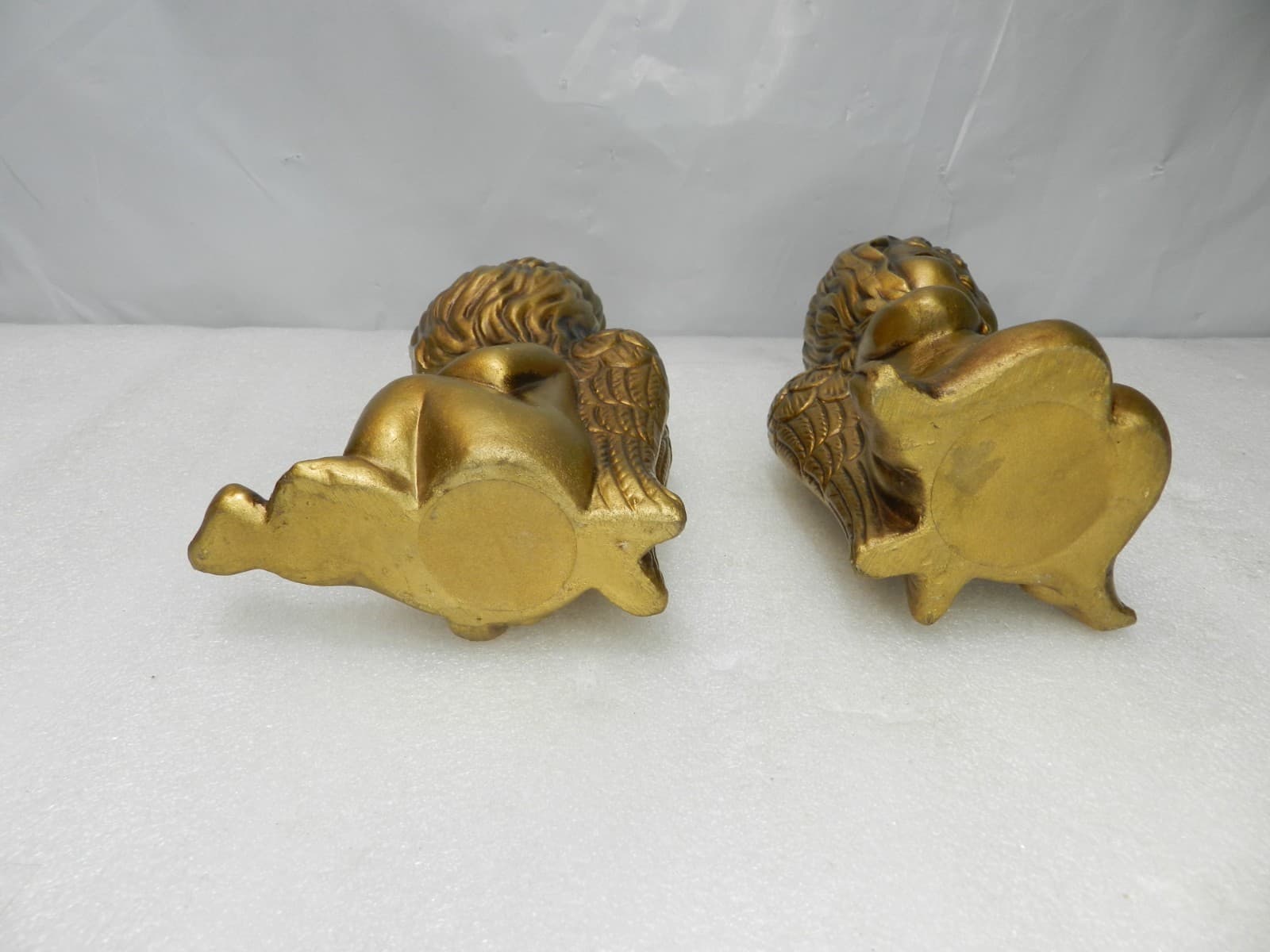 Vintage 70's Acker Art Pottery Angels Cupids Figure Hollywood Regency 6" (G19J) - Thumbnail 8