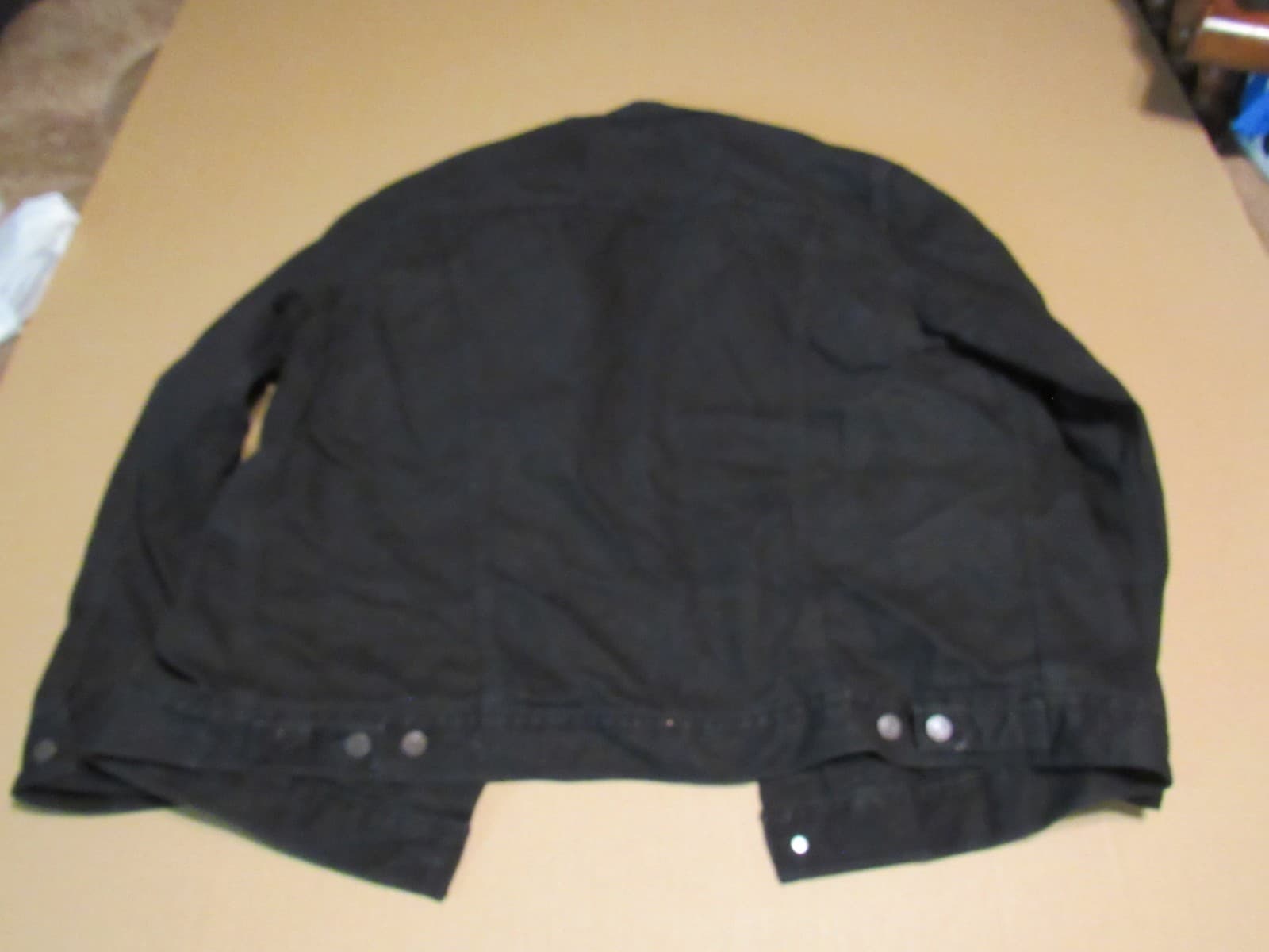 Levi’s Dark Black Denim Jacket Trucker Size XXL 2X Mens 72335-0013 (T82JJ) - Thumbnail 3