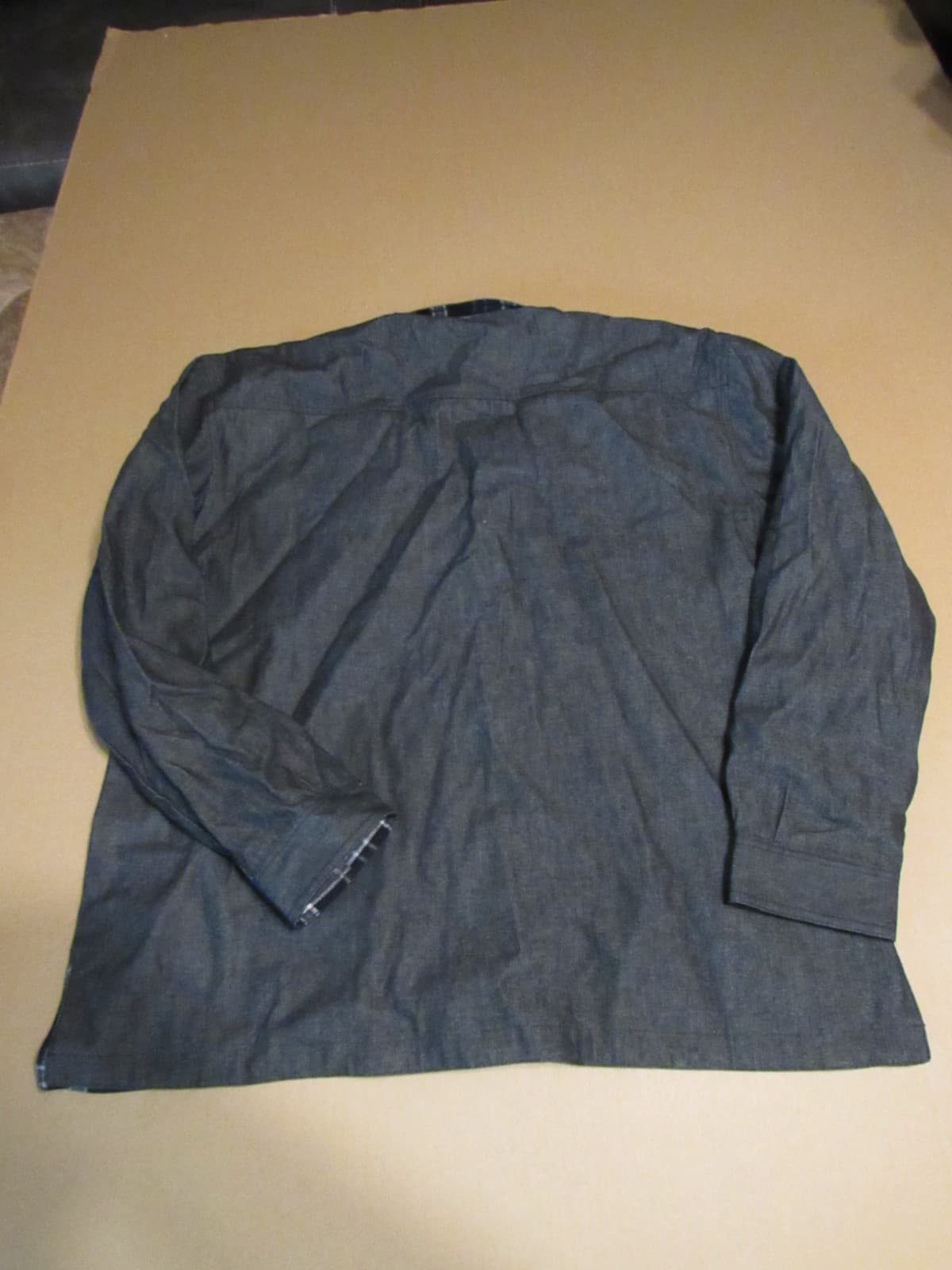 Marlboro Gear 2003 Gray Black Denim Flannel Lined Jacket Reversible SZ XL T83JJ - Thumbnail 6