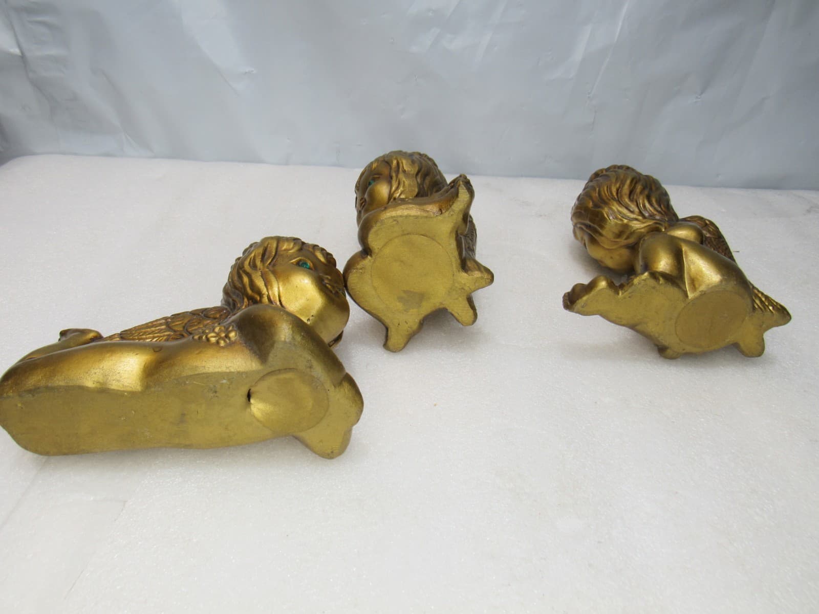 Vintage 70's Acker Art Pottery Angels Cupids Figure Hollywood Regency 6" (G19J) - Thumbnail 20