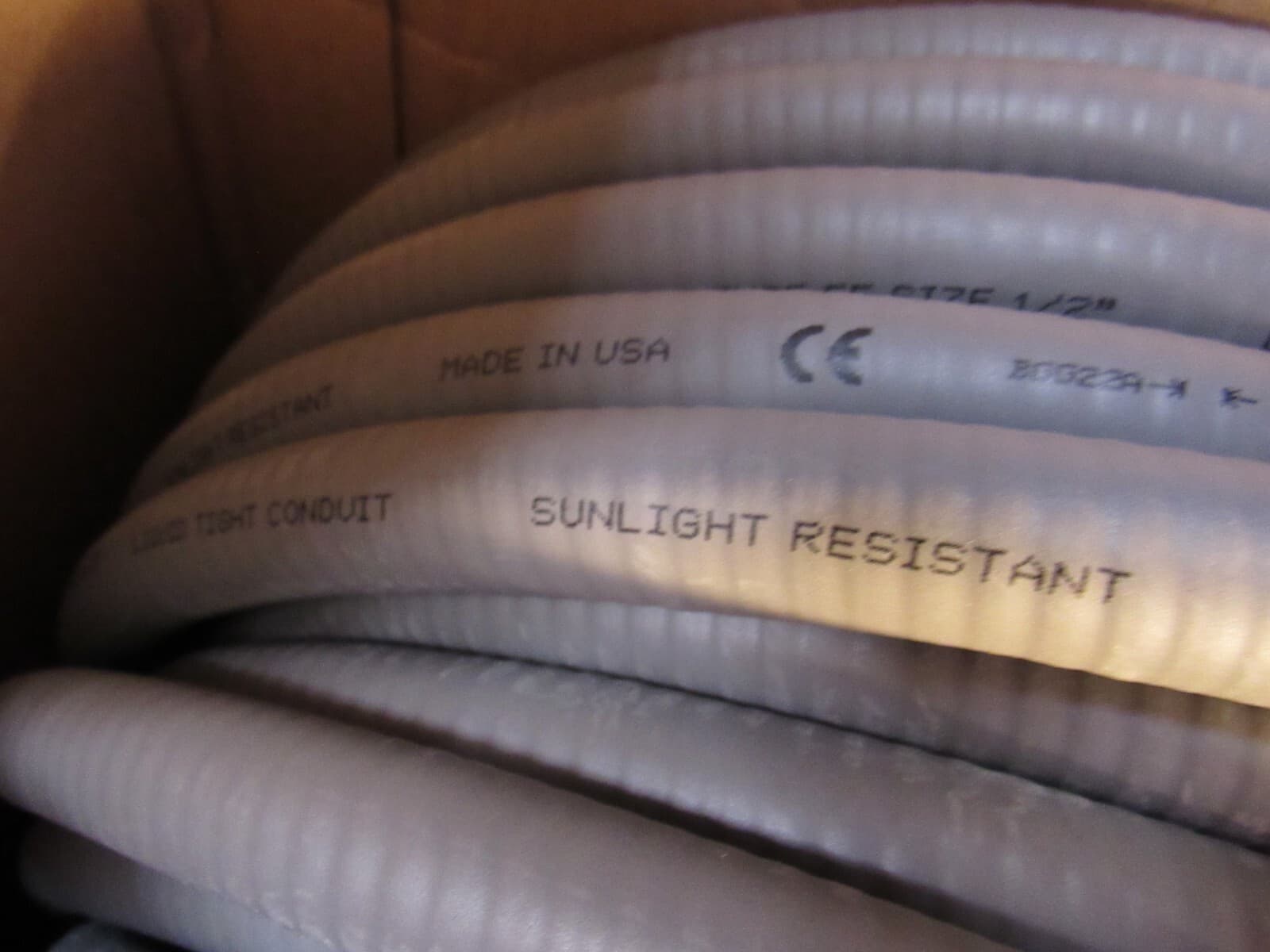 Liquatite Type EF-11 Liquid Tight Conduit Sunlight Resistant 1/2" 100ft. W57K - Thumbnail 3