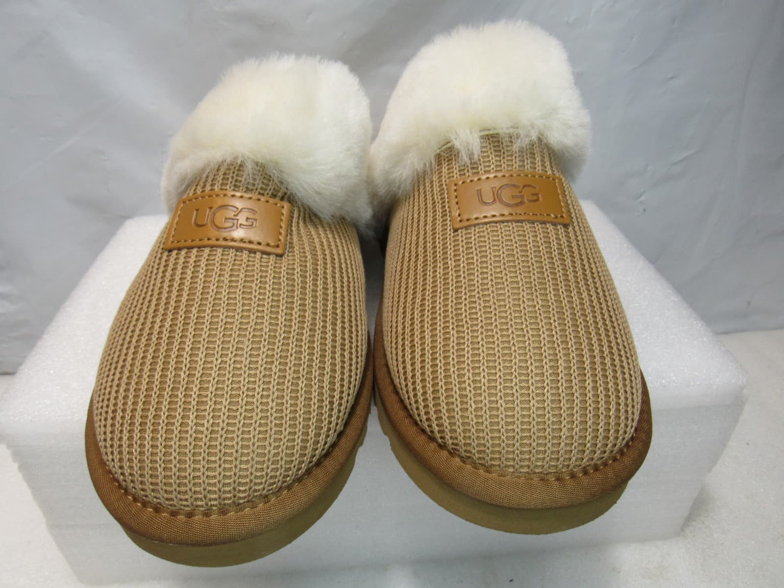 UGG Corduroy Knit Wool Blend Slipper - chestnut Sz 7 US (J35K) - Thumbnail 4
