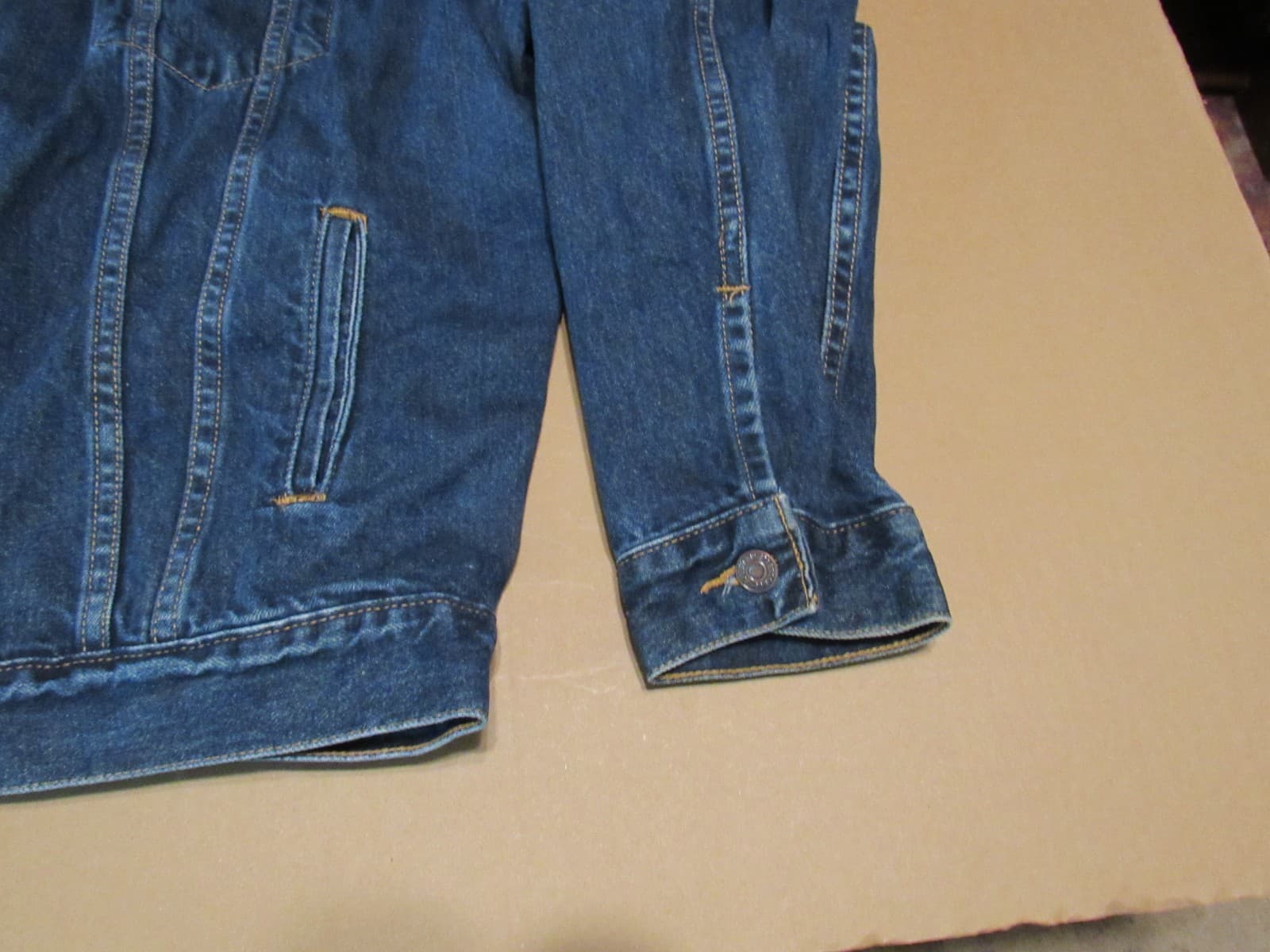 Vintage Levis Denim Trucker Denim Jacket Mens Size XL 70507-4886 90's (T81JJ) - Thumbnail 5