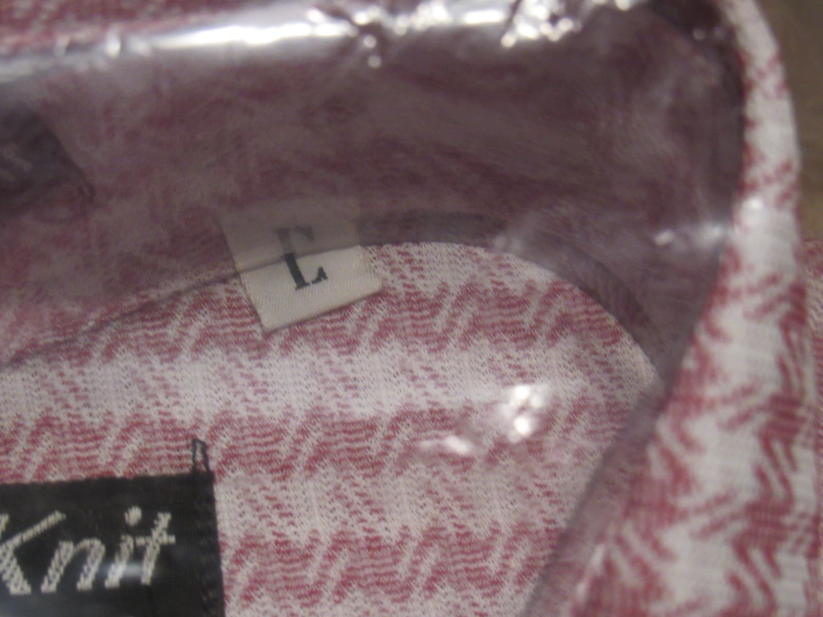 New Vintage 70s Envoy Knit Dress Shirt Sheer Button Up Short Sleeve Large T92JJ - Thumbnail 4