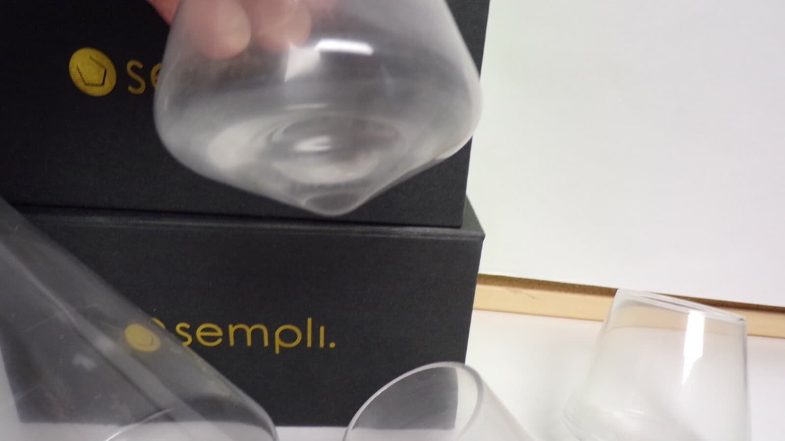 Sempli Carafe & 4 Glasses Cupa Shot 4 Take Me For A Spin Hand Blown Tumblers - Thumbnail 5