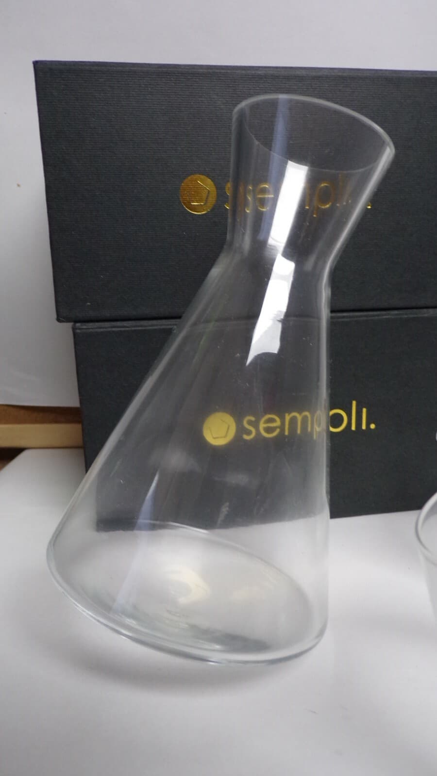 Sempli Carafe & 4 Glasses Cupa Shot 4 Take Me For A Spin Hand Blown Tumblers - Thumbnail 2