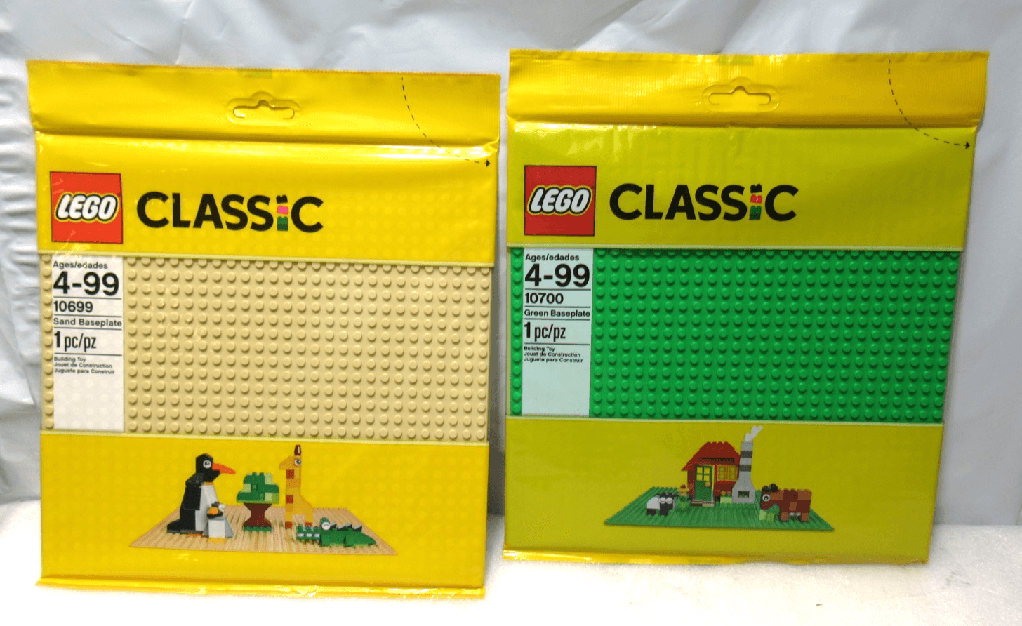 4 LEGO 10699 & 10700 Classic - Sand & Green Baseplates - 32 x 32 (G23J) - Thumbnail 3