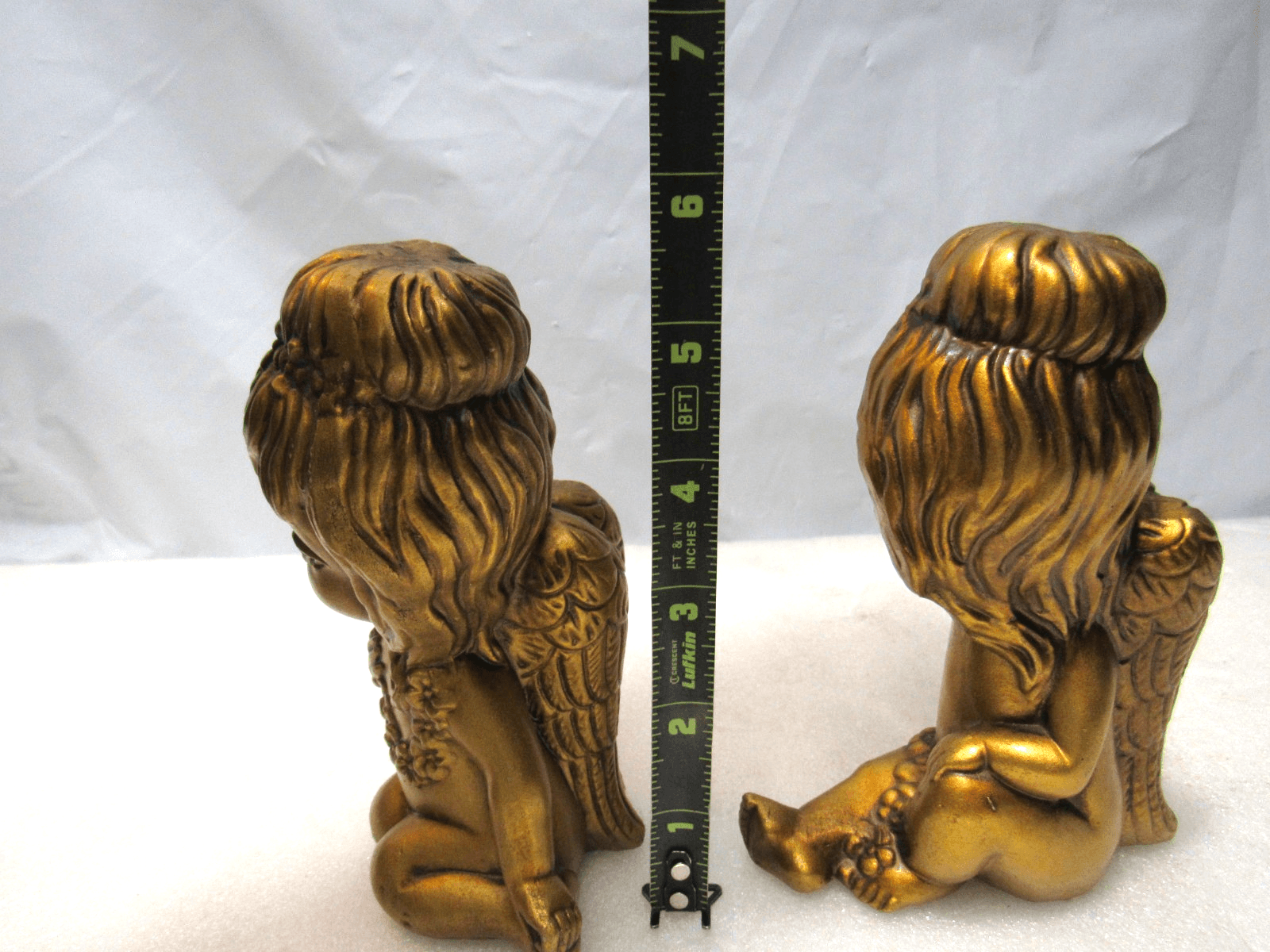 Vintage 70's Acker Art Pottery Angels Cupids Figure Hollywood Regency 6" (G19J) - Thumbnail 17