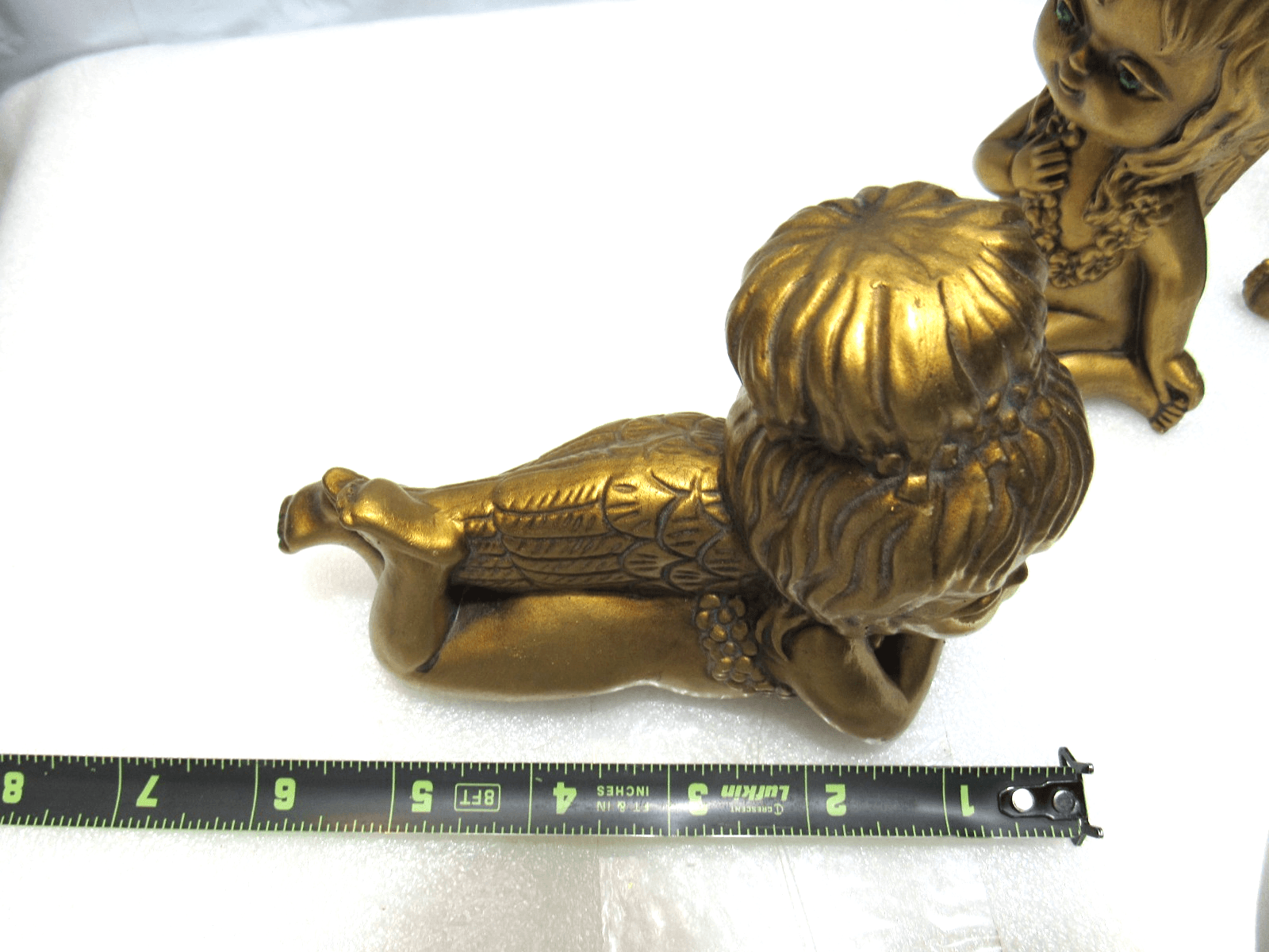 Vintage 70's Acker Art Pottery Angels Cupids Figure Hollywood Regency 6" (G19J) - Thumbnail 19