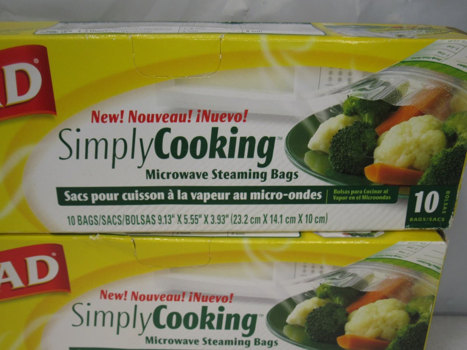 Glad Simply Cooking Microwave Steaming Bags 2 Boxes 20 Bags Total (G26J) - Thumbnail 3