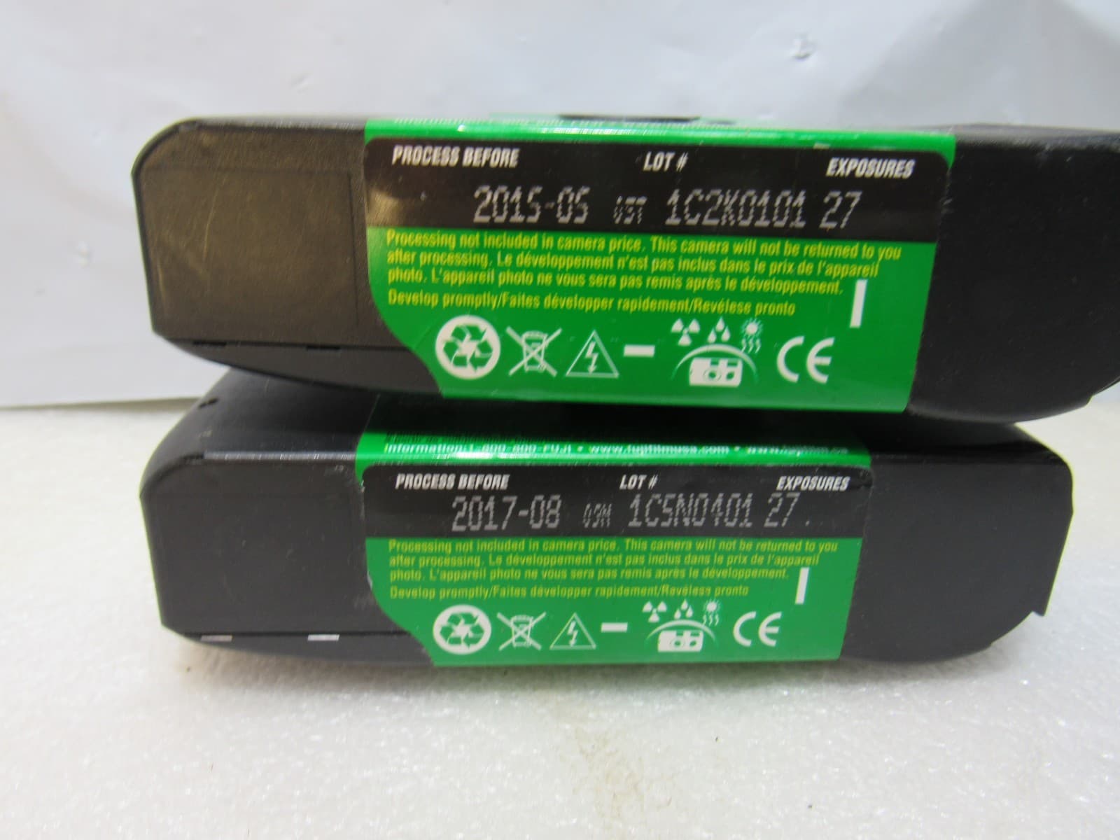 2 Vintage FUJIFILM QuickSnap Flash Camera 54 Exposure New Exp 2015 2017 (V55M) - Thumbnail 4