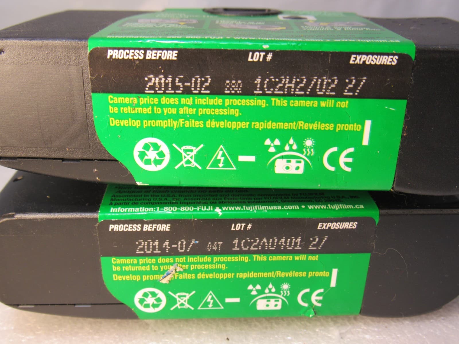 2 Vintage FUJIFILM QuickSnap Flash Camera 54 Exposure New Exp 2014 2015 (V51M) - Thumbnail 4