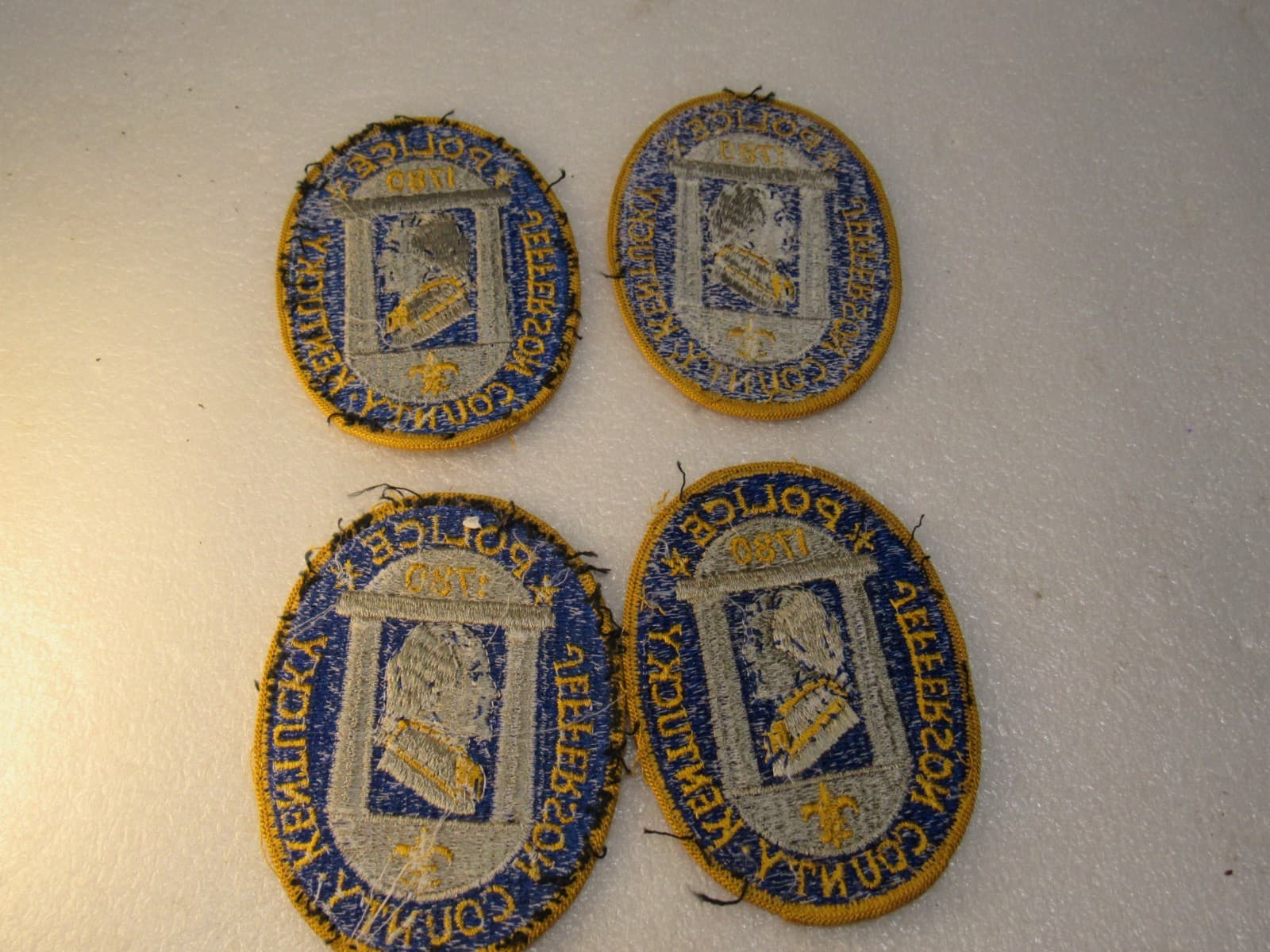 4 Vintage Obsolete LMPD Jefferson Co. Kentucky Police Department Patches (V59JJ) - Thumbnail 3