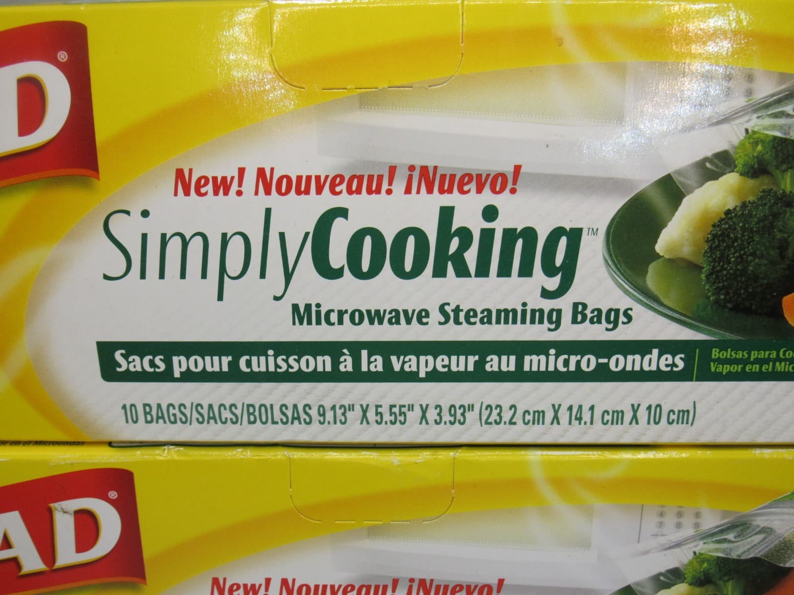 Glad Simply Cooking Microwave Steaming Bags 3 Boxes 30 Bags Total (G25J) - Thumbnail 2