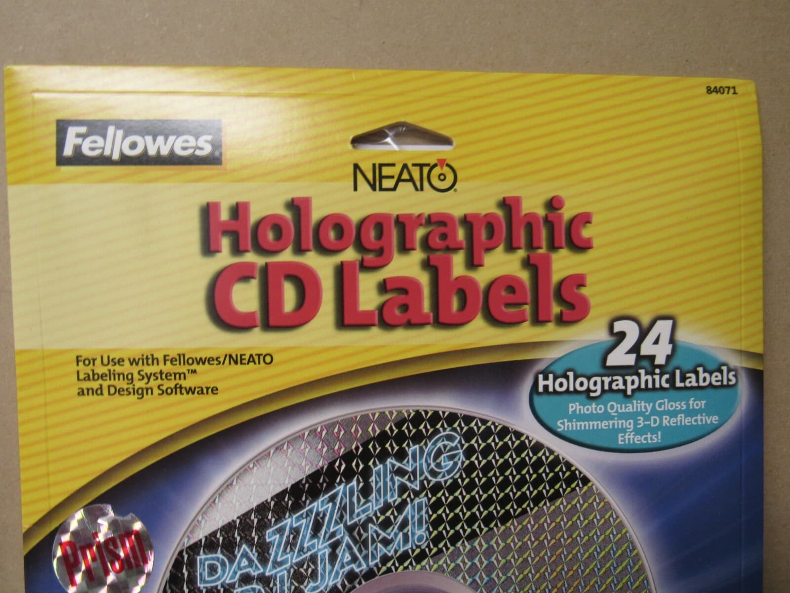 Fellowes Neato CD/DVD Holographic CD Labels 24 Labels #84071 (K) - Thumbnail 3