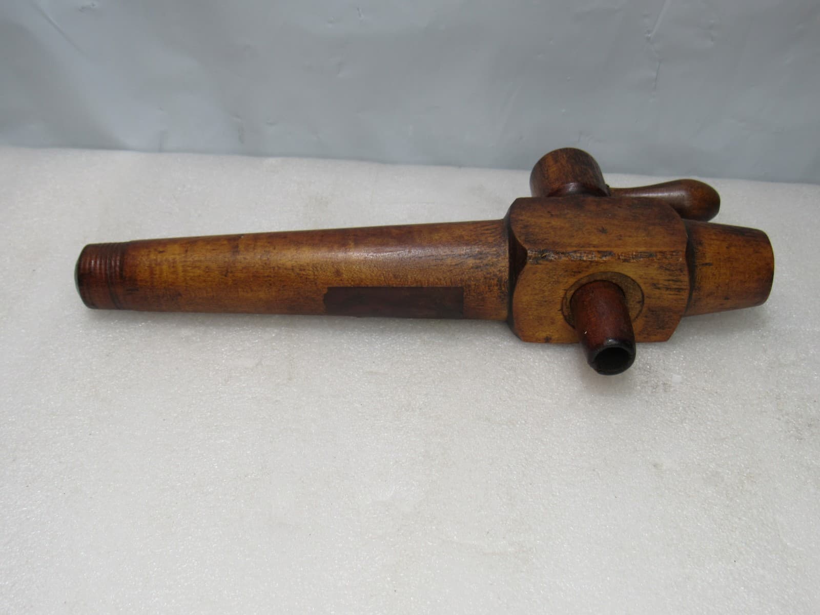 2 Antique 10" & 6.5" Wooden Barrel Tap Spout Wood Keg Spigot Primitive (G27J) - Thumbnail 2