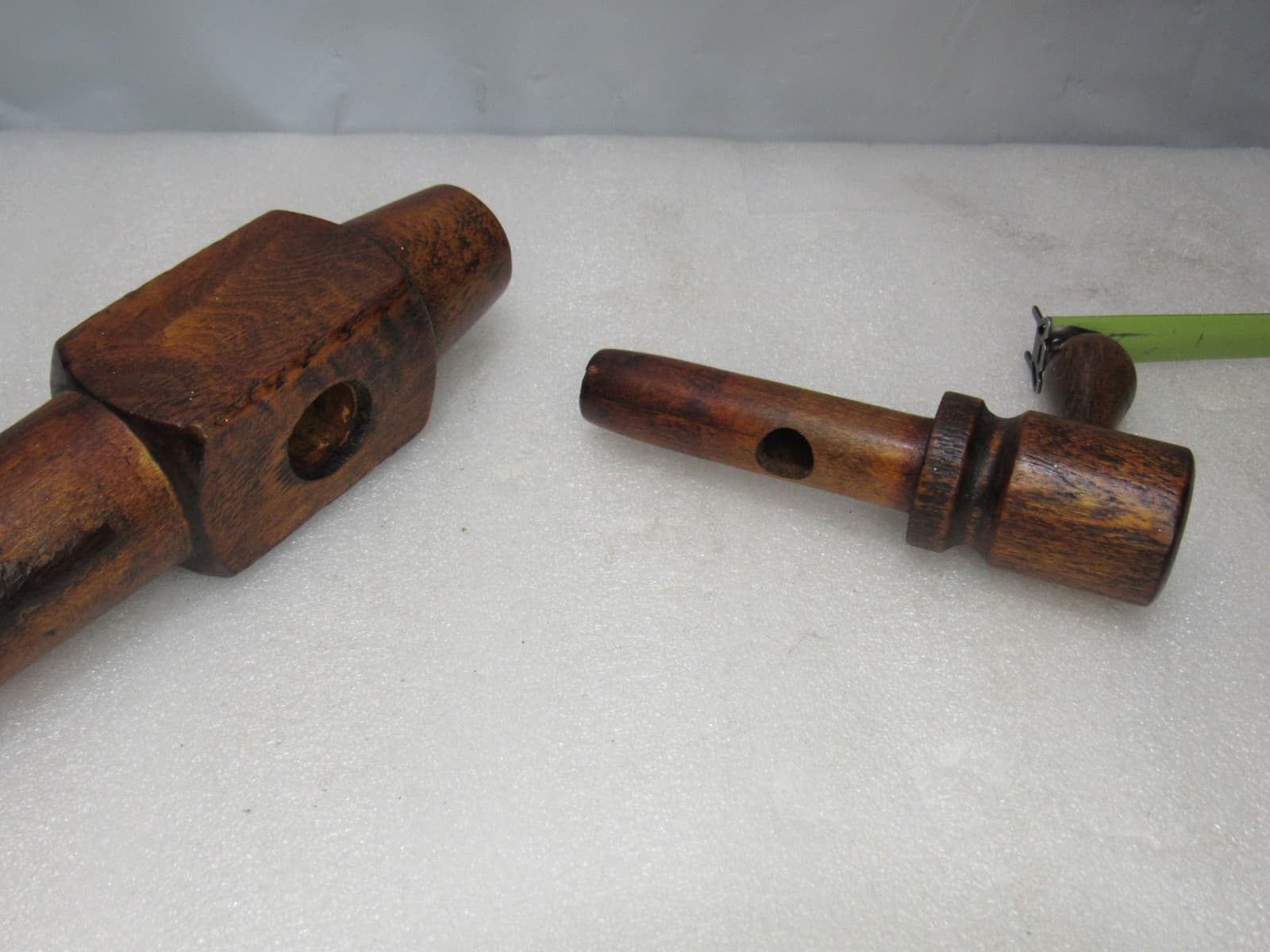 2 Antique 10" & 6.5" Wooden Barrel Tap Spout Wood Keg Spigot Primitive (G27J) - Thumbnail 8
