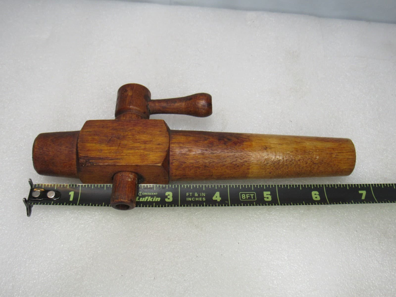 2 Antique 10" & 6.5" Wooden Barrel Tap Spout Wood Keg Spigot Primitive (G27J) - Thumbnail 7
