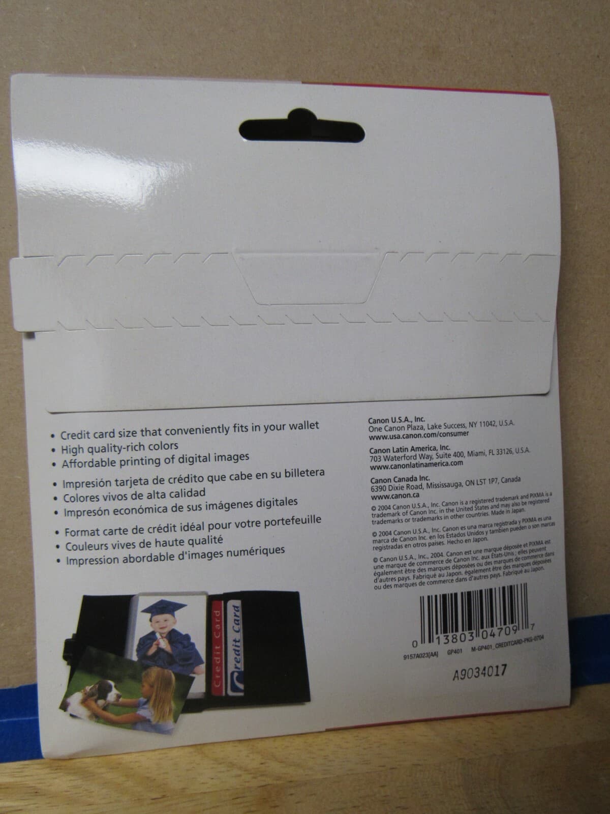 Canon Glossy Credit Card Size Photo Paper 2.13" x 3.39" 100 Sheets (K) - Thumbnail 3