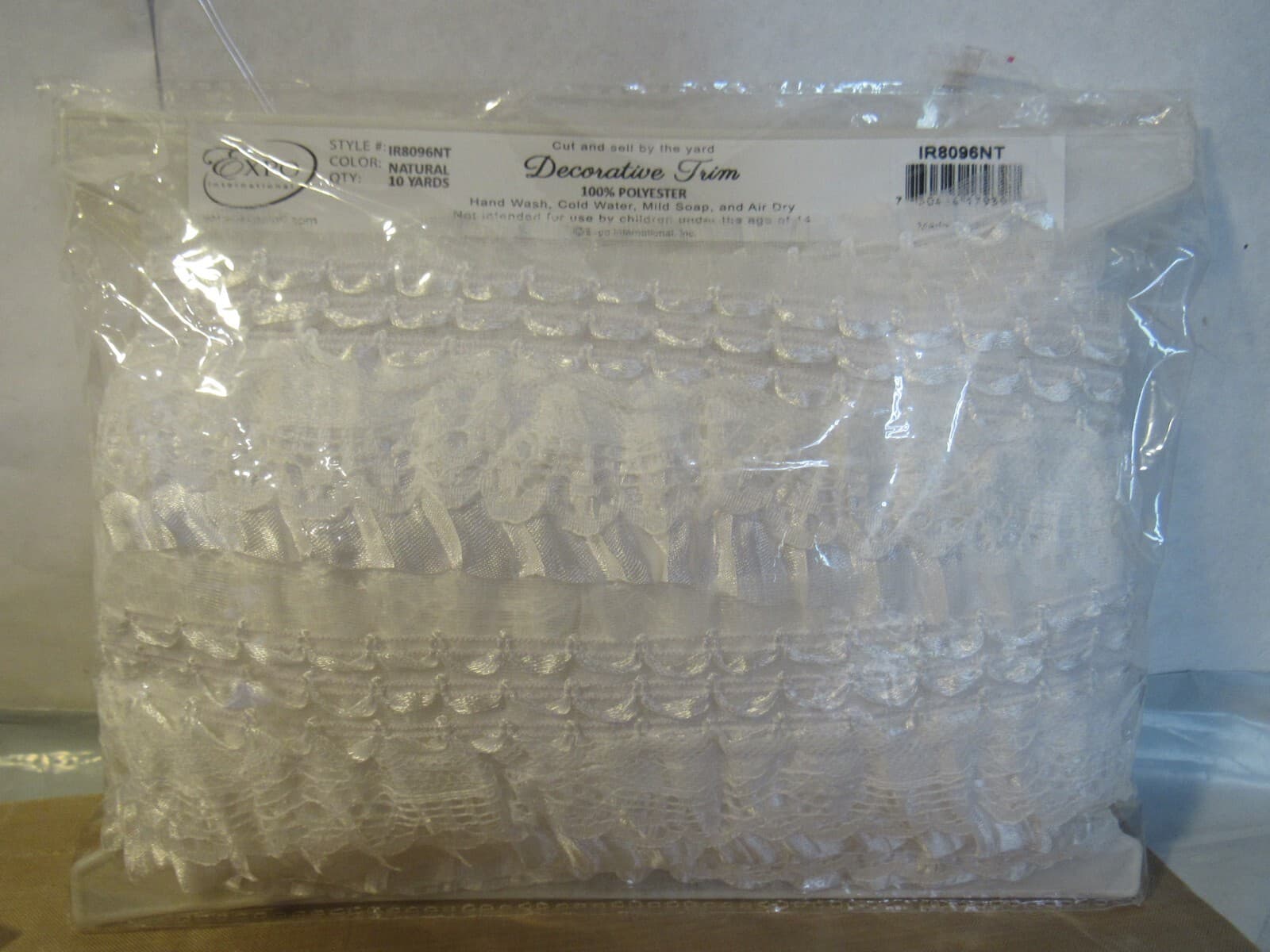 10 Yards 3" White Lace Pleated Ruffle Trim Ribbon DIY Wedding Dress Sewing W60J - Thumbnail 2