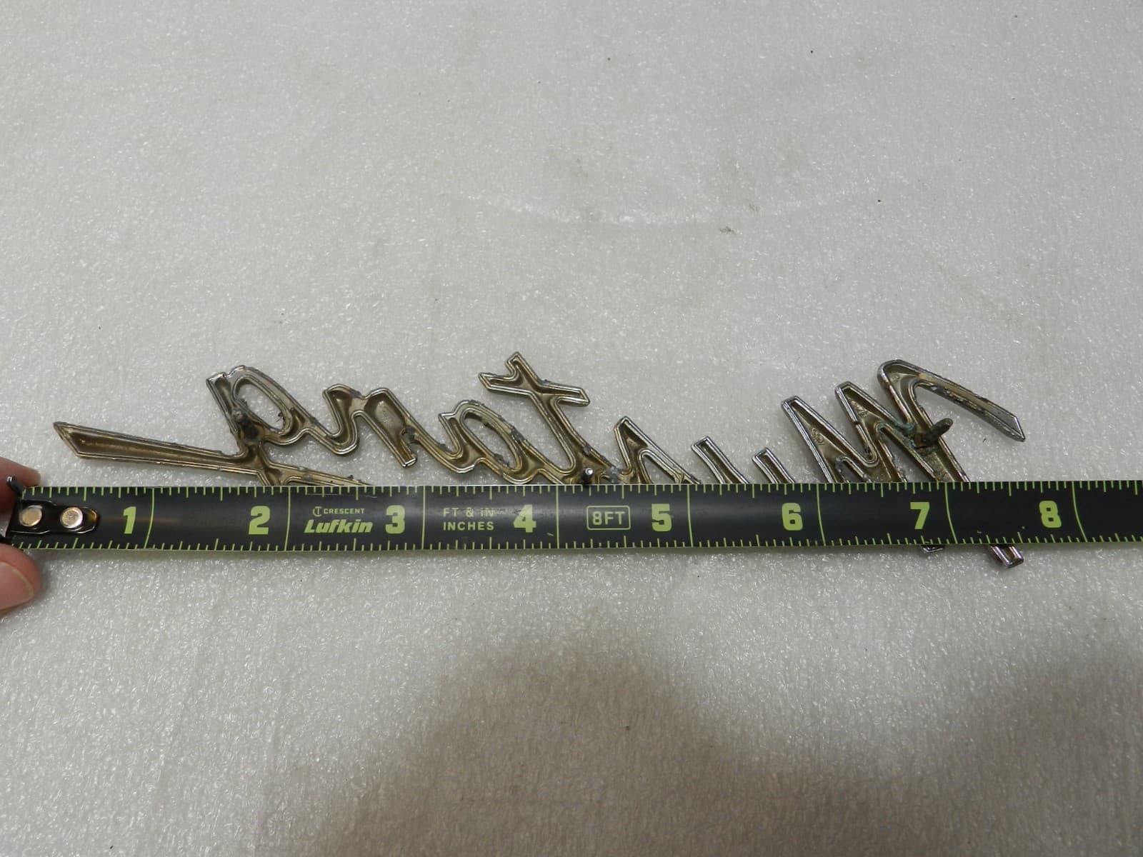 1969-1973 Ford Mustang Emblem Badge Fender C9ZB-16098-A OEM Vintage Chrome (B22J - Thumbnail 3