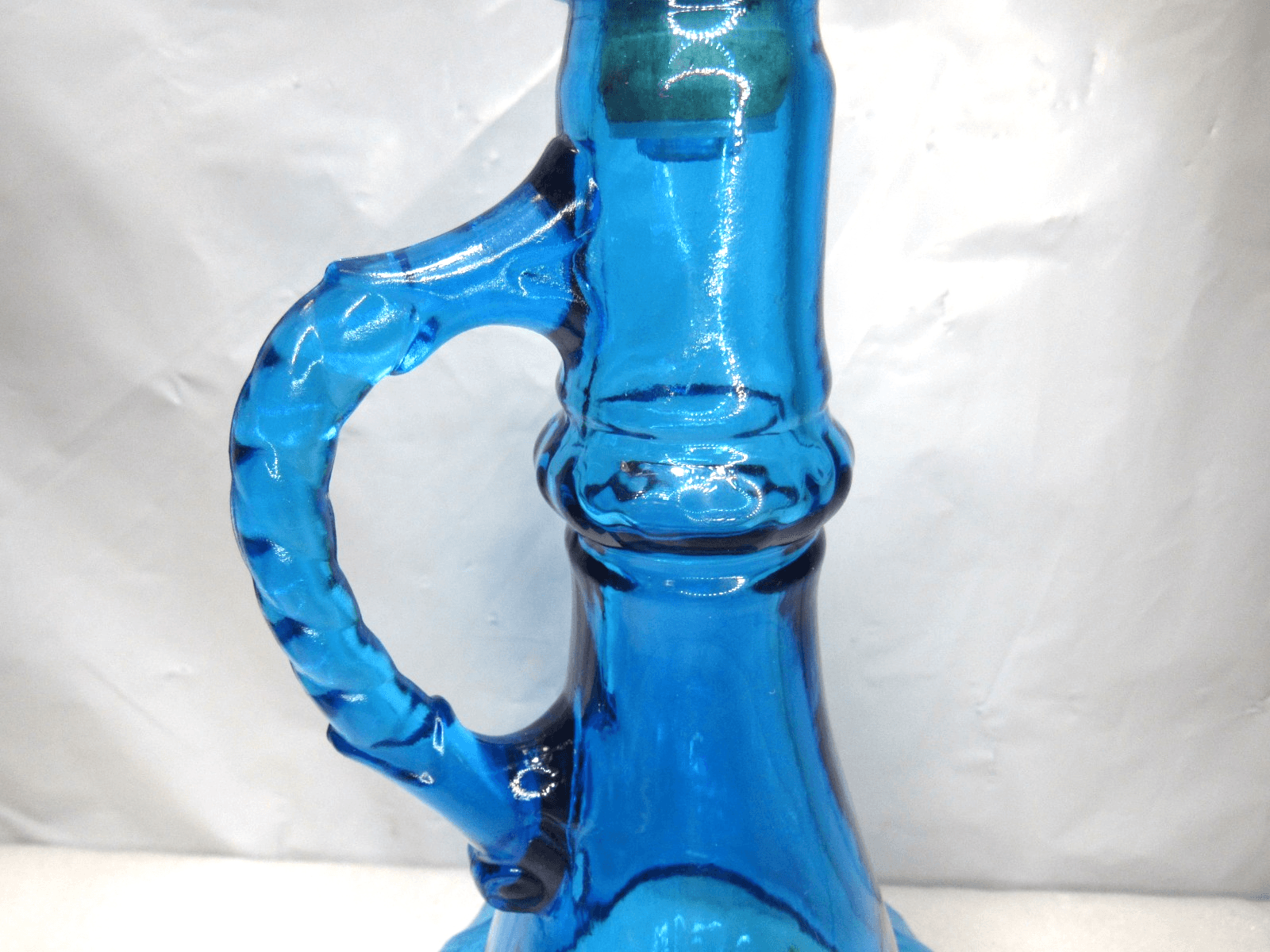Vintage Cobalt Blue Glass Jim Beam Liquor KY DRB-230 Bottle Decanter (G28J) - Thumbnail 6