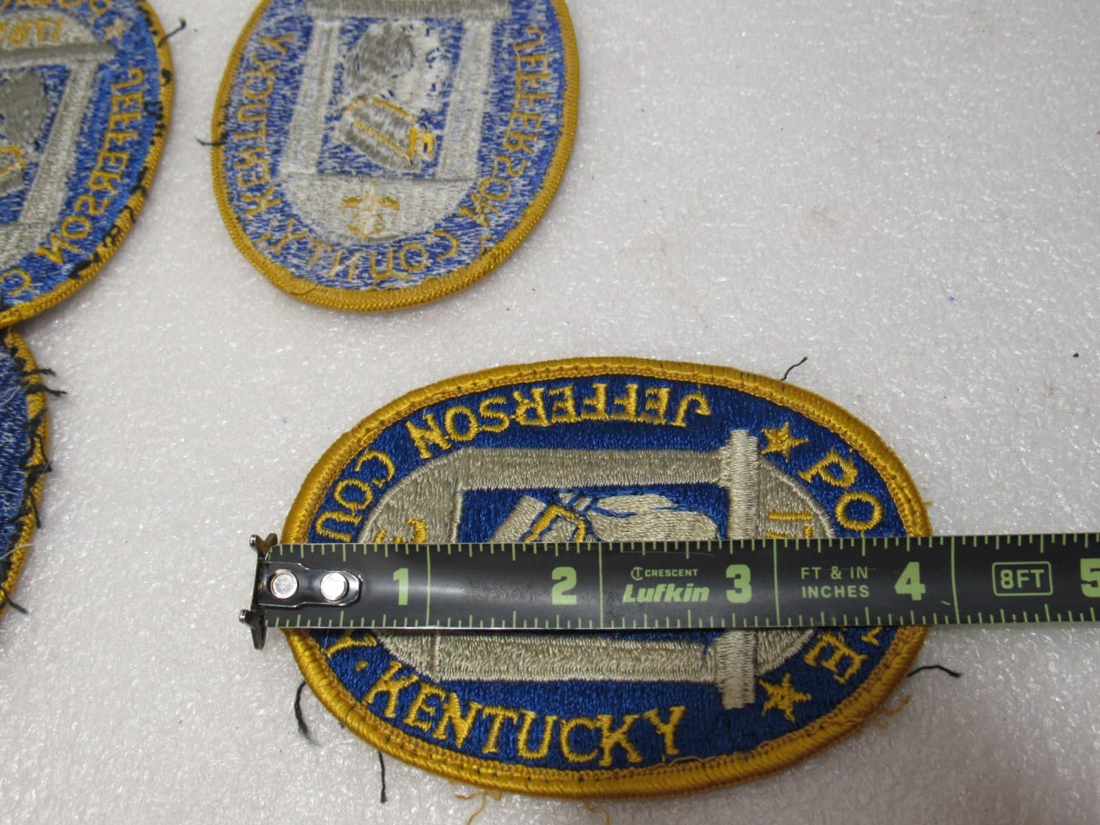 4 Vintage Obsolete LMPD Jefferson Co. Kentucky Police Department Patches (V59JJ) - Thumbnail 4