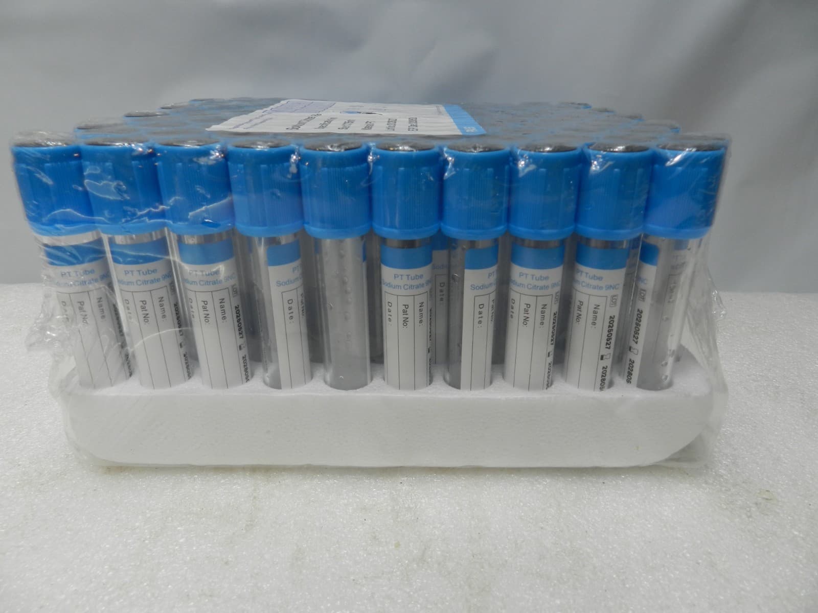 Disposable Vacuum Blood Coll. Tube 5ml 3.2% Sodium Citrate Coagulation 100ct L7K - Thumbnail 3
