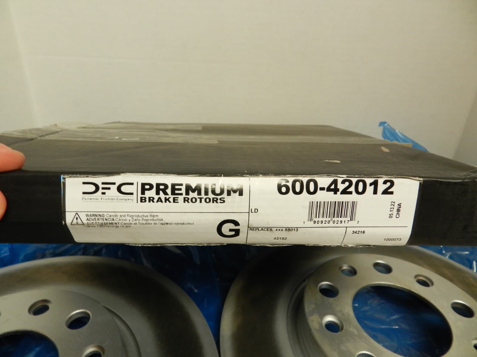 2 DFC 600-42012 Premium Solid Rear Brake Rotor & Pad Jeep Cherokee 2014-2021 D15 - Thumbnail 7