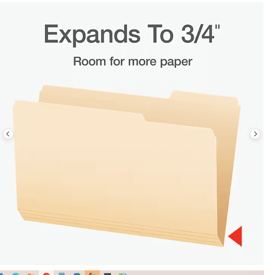 Pendaflex File Folder, 1/3-Cut Tab Legal Size Manila, 100/Box (753 1/3-3) (B27K - Thumbnail 8